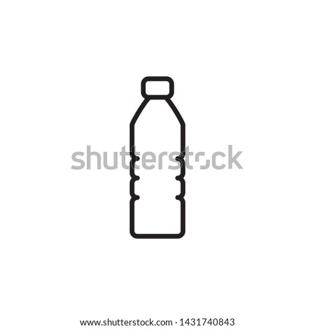 bottle plastic icon design for website or product Royalty-Free Stock Photo #1431740843