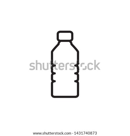 bottle plastic icon design for website or product Royalty-Free Stock Photo #1431740873
