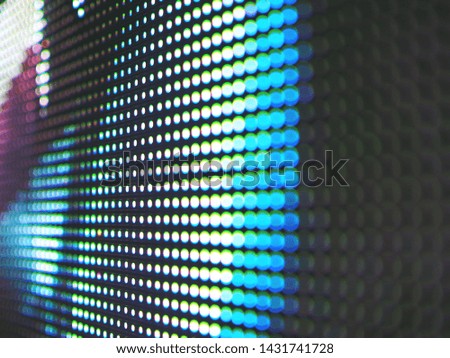 LED screen modern light background colorful technology.