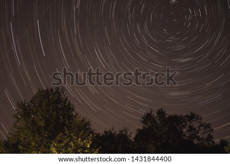 Star trail photography long exposure