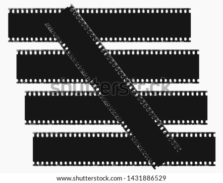 Texture of black and white film 
