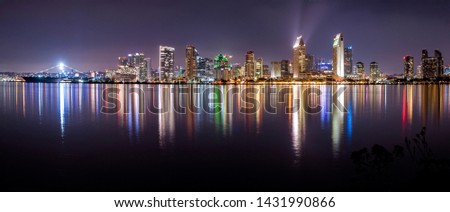 San Diego Skyline panoramic view