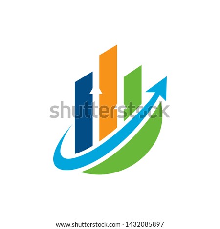 Finance Logo Template Stock Vector