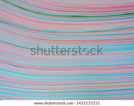 Closeup Photo of colorful Stack Paper texture for wallpaper or background