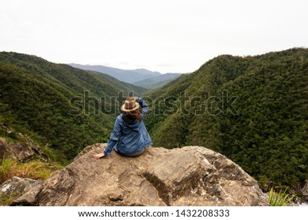 Looking out at Windin Falls, Queensland.
