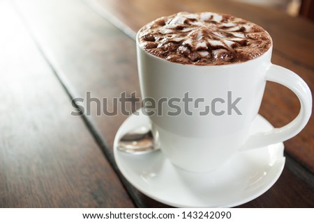 Beverage at any time of the coffee shop Royalty-Free Stock Photo #143242090