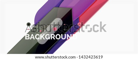 Abstract color lines dynamic background, modern material design style. Vector illustration