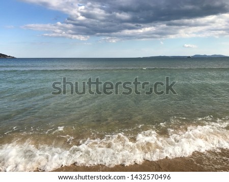 View from a spanish beach
