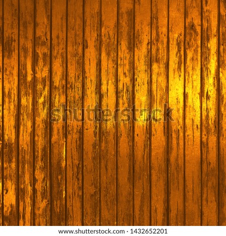 Golden Wood Slice Flat Texture. Old Surface Background. Wallpaper Solid Element. Abstract Photography.