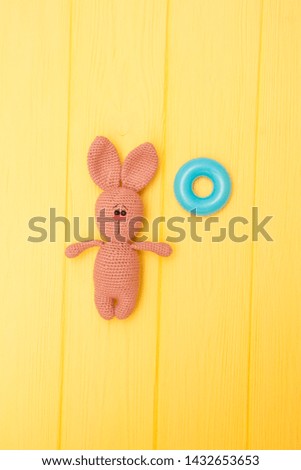 beautiful soft crocheted toy bunny