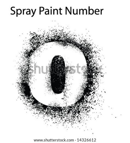 Detailed Spray Paint Number 0