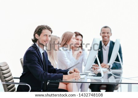 business team working on a new project