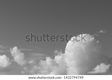 Black and white thunderstorm dramatic clouds background texture
