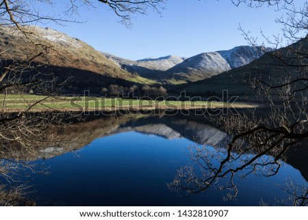 Stunning Calm Lake in the English Winter 
