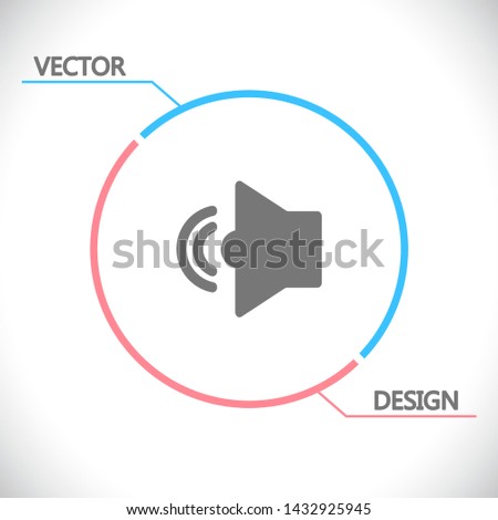 Vector icon loudspeaker 10 EPS . Lorem Ipsum Illustration design