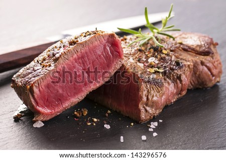 beef steak Royalty-Free Stock Photo #143296576