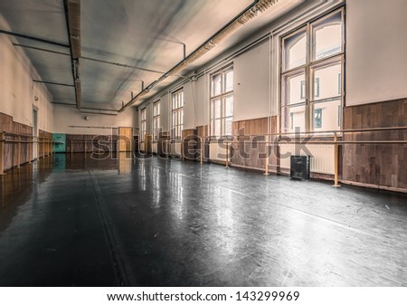 Old ballet room soft light Royalty-Free Stock Photo #143299969