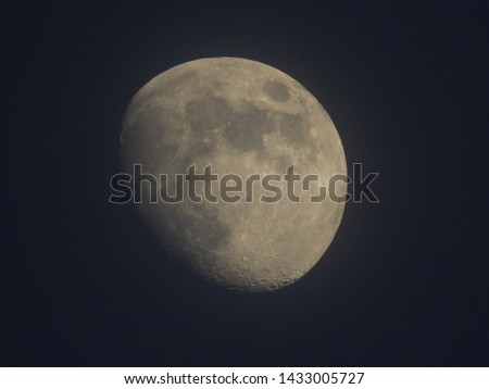 moon in full moon phase, view of the moon during the day and at night