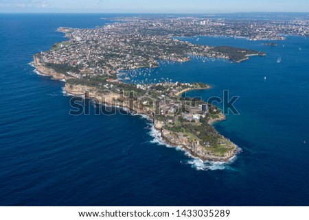 Aerial view of Watsons Bay, harbourside, eastern suburbs of Sydney