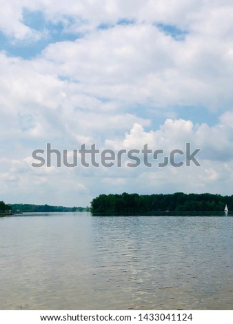 lake Landscape of Kensington Metropark, Michigan 