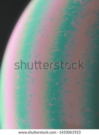 Abstract liquid sphere background macro close up view