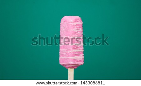 Colorful of ice cream melting 