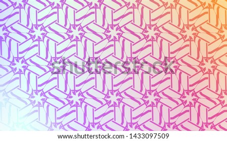 Creative geometric pattern with Soft Color Gradient Background. For Greeting Card, Flyer, Invitation. Vector Illustration