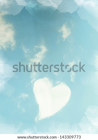 heart background with different textures