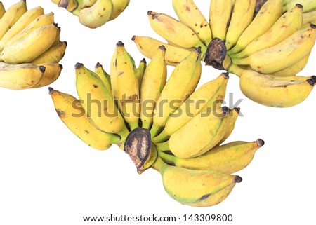 Ripe banana with a sweet fragrance