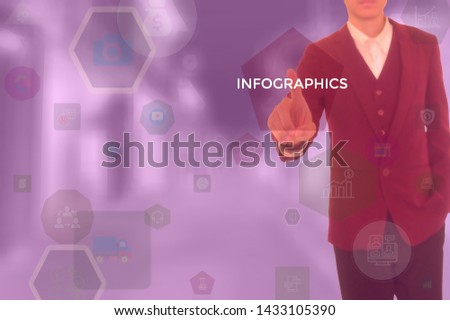 INFOGRAPHICS - technology and business concept