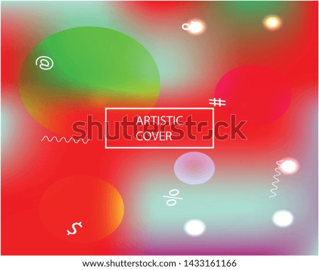 Abstract soft color background. Vector illustration flyer. Fresh backdrop with bright rainbow colors. Red modern screen effective design for user interface.