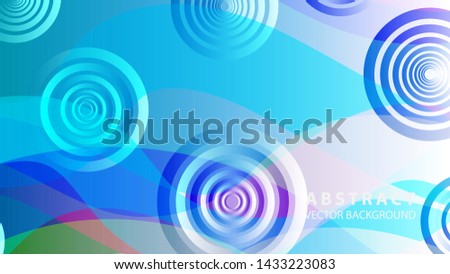 abstract colorful circles background with gradient color - vector

