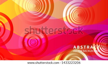 abstract colorful circles background with gradient color - vector

