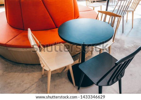 Co-Working Space with luxury comfortable design for work as free and relax. Concept of creative cooperate work space for startup and mobile office.