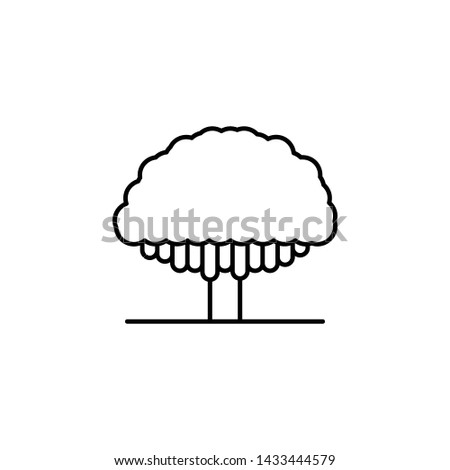 Tree, wisteria icon. Simple thin line, outline vector of trees icons for ui and ux, website or mobile application