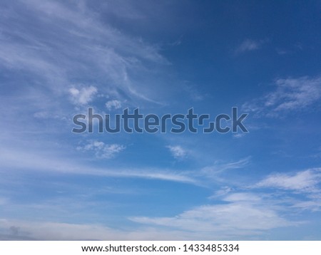 blue sky with clouds, morning sky