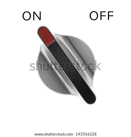 A control switch isolated against a white background