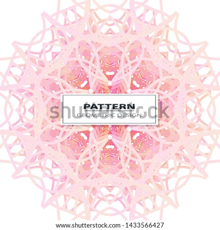 Abstract Vector seamless pattern with abstract geometric style. Repeating sample figure and line. For interiors design, wallpaper, textile industry.