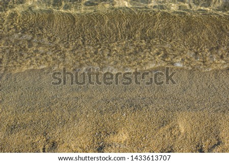 wallpaper background pattern concept picture of beach coast line sand and water in vintage style photography foreshortening from above with empty copy space for text 