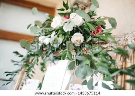 Beautiful flower decor for the wedding
