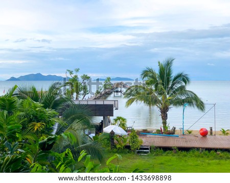 The seaview from the bedroom at Koh Mak resort, Trat Thailand.