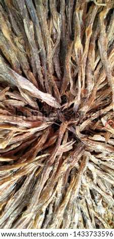 Dried fish in a rural market