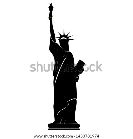 Vector image of Statue of Liberty Royalty-Free Stock Photo #1433781974