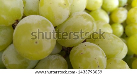 Green Grapes in the market