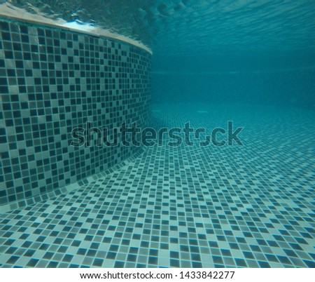 underwater in the swimming pool

