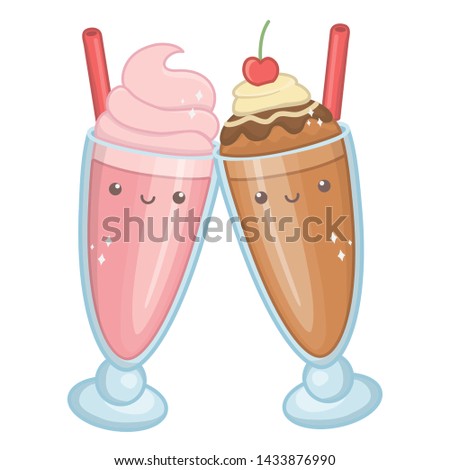 Sweet and delicious milkshake design