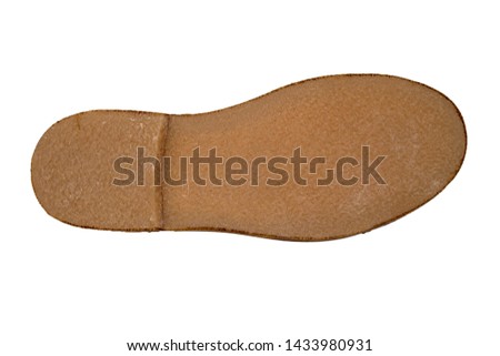 shoes sole isolated  on perfect white background, stock photography