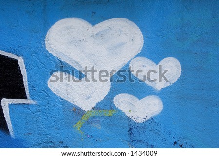 hearts on the wall