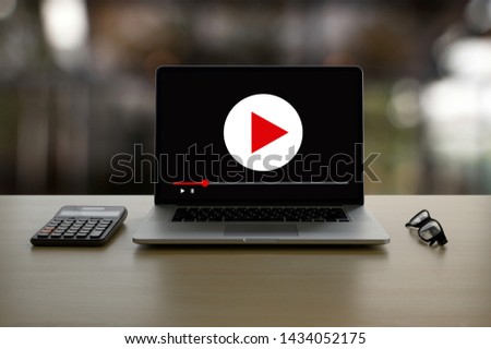 VIDEO MARKETING Audio Video , market Interactive channels , Business Media Technology innovation Marketing technology concept Royalty-Free Stock Photo #1434052175
