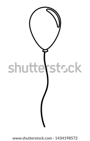 Isolated balloon with rope design